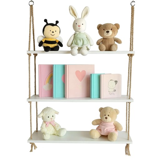 Biała dziecięca półka ścienna B1-C46 ze sklepu Edinos.pl w kategorii Regały dziecięce - zdjęcie 186770334