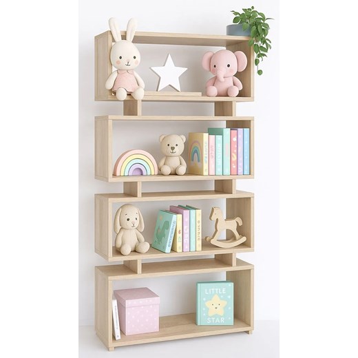 Dziecięcy regał ażurowy dąb sonoma K3-A45 ze sklepu Edinos.pl w kategorii Regały dziecięce - zdjęcie 186770343