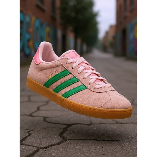 Sneakersy adidas Gazelle J JP7128 Różowy ze sklepu eobuwie.pl w kategorii Buty sportowe dziecięce - zdjęcie 186770593