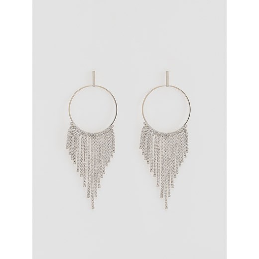 Reserved - Kolczyki z kryształkami - srebrny - id: 694IL-SLV - marki Reserved - 186772764 Reserved - Kolczyki z kryształkami - srebrny ze sklepu Reserved w kategorii Kolczyki - zdjęcie 186772764