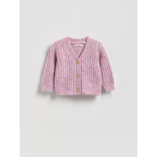 Reserved - Dzianinowy kardigan - jasnofioletowy ze sklepu Reserved w kategorii Bluzy i swetry - zdjęcie 186772821