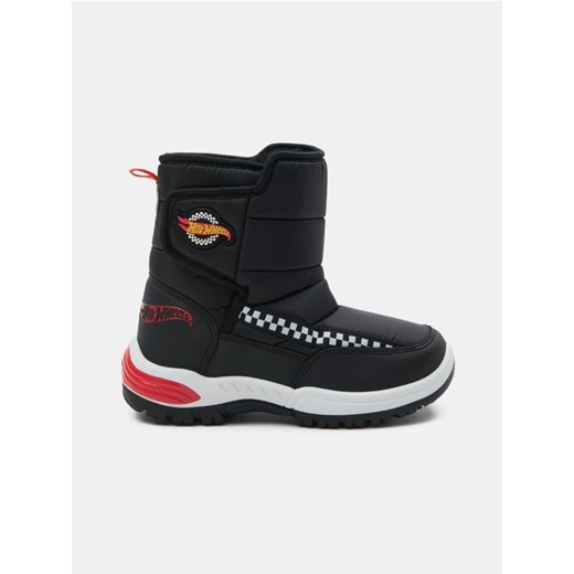 Sinsay - Pikowane śniegowce z kożuszkiem Hot Wheels - czarny - id: 212FG-99X - marki Sinsay - 186773642 Sinsay - Pikowane śniegowce z kożuszkiem Hot Wheels - czarny ze sklepu Sinsay w kategorii Buty zimowe dziecięce - zdjęcie 186773642