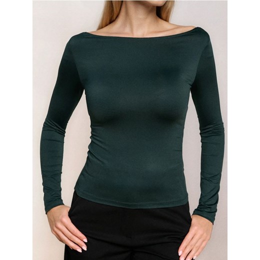 Sinsay - Bluzka z długim rękawem - ciemny turkus ze sklepu Sinsay w kategorii Bluzki damskie - zdjęcie 186773660