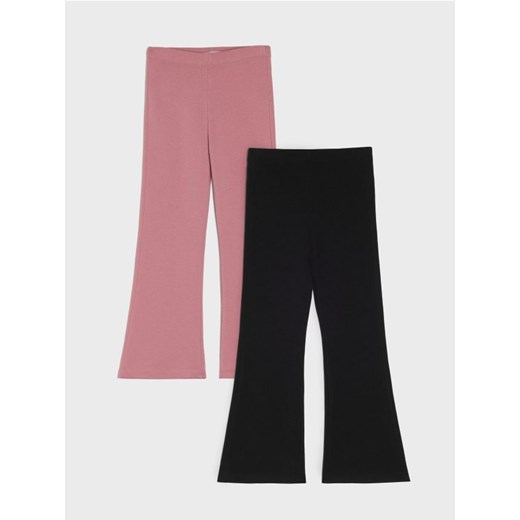 Sinsay - Spodnie dzwony 2 pack - wielobarwny - id: 868HE-MLC - marki Sinsay - 186773771 Sinsay - Spodnie dzwony 2 pack - wielobarwny ze sklepu Sinsay w kategorii Spodnie dziewczęce - zdjęcie 186773771