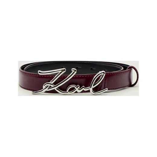 Karl Lagerfeld Skórzany pasek k/signature h2.5 ze sklepu Gomez Fashion Store w kategorii Paski damskie - zdjęcie 186774314