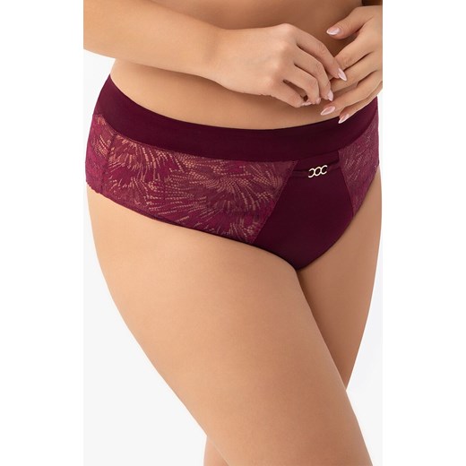 Gorsenia figi damskie z wysokim stanem bordowe Mila K957, Kolor bordowy, Rozmiar 2XL, Gorsenia ze sklepu Intymna w kategorii Majtki damskie - zdjęcie 186777113