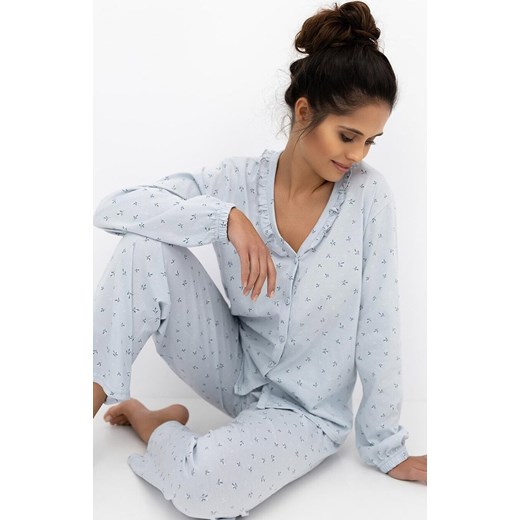 Sensis długa piżama damska Lucille, Kolor gołębi, Rozmiar S, SENSIS ze sklepu Intymna w kategorii Piżamy damskie - zdjęcie 186777381