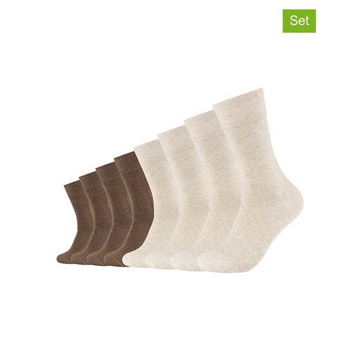 s.Oliver Skarpety (8 par) w kolorze jasnobrązowo-kremowym 39-42 Limango Polska promocyjna cena