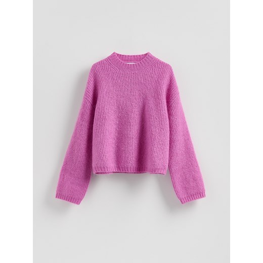 Reserved - Sweter z wełną - fuksja - id: 277GV-43X - marki Reserved - 186777560 Reserved - Sweter z wełną - fuksja ze sklepu Reserved w kategorii Swetry damskie - zdjęcie 186777560