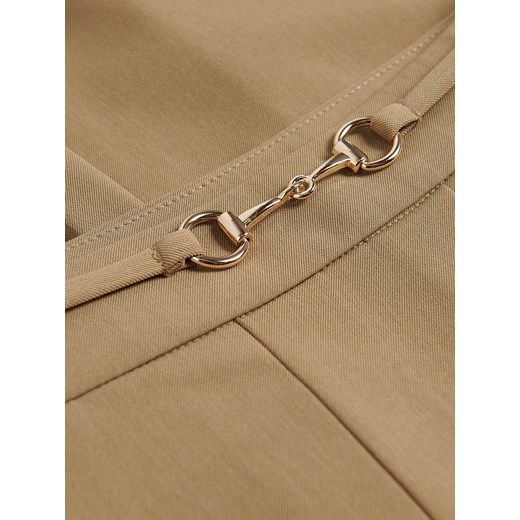 Reserved - Plisowana spódnica - beżowy Reserved L Reserved
