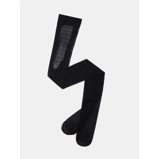 Sinsay - Rajstopy w groszki 20 DEN - czarny ze sklepu Sinsay w kategorii Rajstopy - zdjęcie 186777772