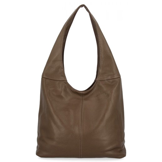 Uniwersalne Torebki Damskie Shopper Bag firmy Hernan HB0141 Ziemista ze sklepu PaniTorbalska w kategorii Torby Shopper bag - zdjęcie 186778284