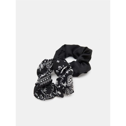 Sinsay - Gumki do włosów 2 pack - czarny ze sklepu Sinsay w kategorii Gumki do włosów - zdjęcie 186778550