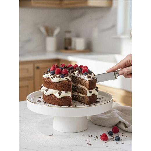 Sinsay - Patera ze złotą obramówką - biały Sinsay One Size Sinsay