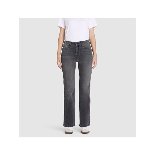 MAC Dżinsy - LAURA Kobiety Bawełna antracytowy jednolity ze sklepu vangraaf w kategorii Jeansy damskie - zdjęcie 186779502