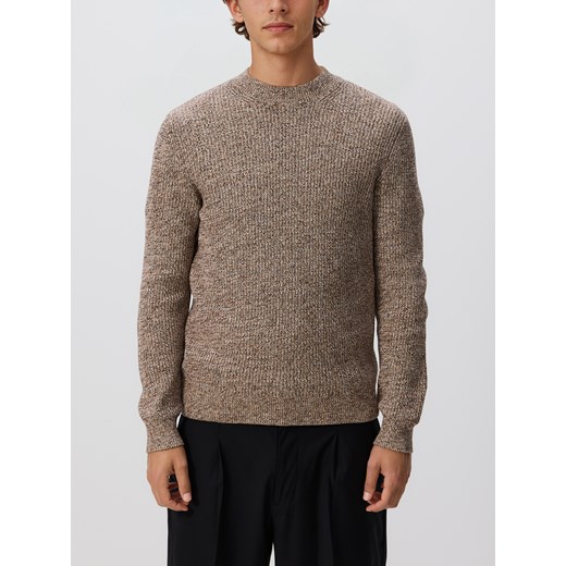 Reserved - Strukturalny sweter - brązowy ze sklepu Reserved w kategorii Swetry męskie - zdjęcie 186779680