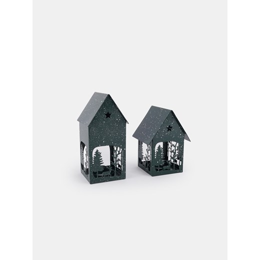 Sinsay - Świeczniki 2 pack - zielony Sinsay One Size Sinsay