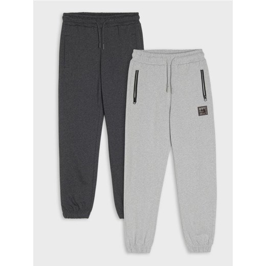 Sinsay - Spodnie dresowe 2 pack - szary - id: YJ962-85M - marki Sinsay - 186781021 Sinsay - Spodnie dresowe 2 pack - szary ze sklepu Sinsay w kategorii Spodnie dziewczęce - zdjęcie 186781021