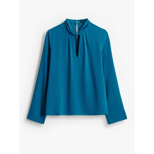 Mohito - Satynowa bluzka - zielony Mohito 32 Mohito