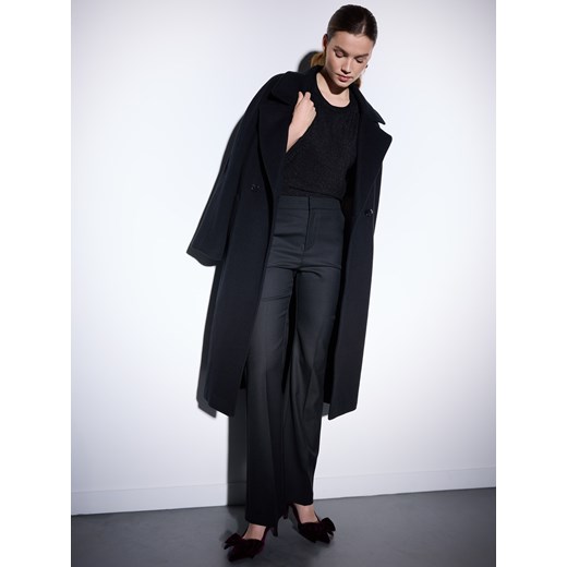 Mohito - Czarna bluzka z metaliczną nitką - czarny Mohito M Mohito