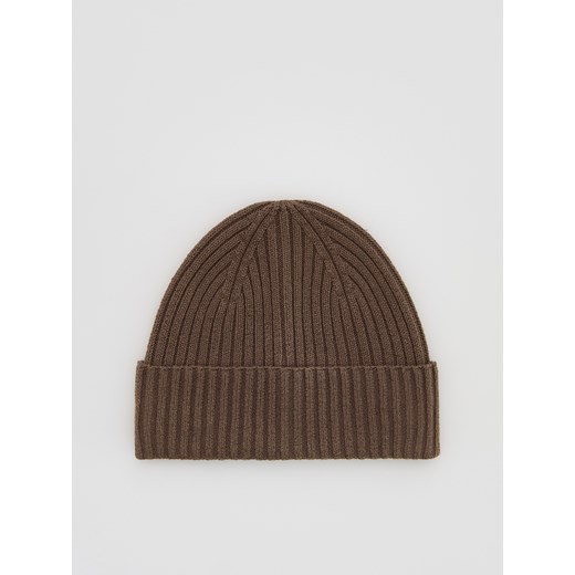 Reserved - Czapka beanie - brązowy ze sklepu Reserved w kategorii Czapki zimowe męskie - zdjęcie 186781493