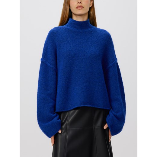 Reserved - Sweter z golfem - niebieski ze sklepu Reserved w kategorii Swetry damskie - zdjęcie 186781631