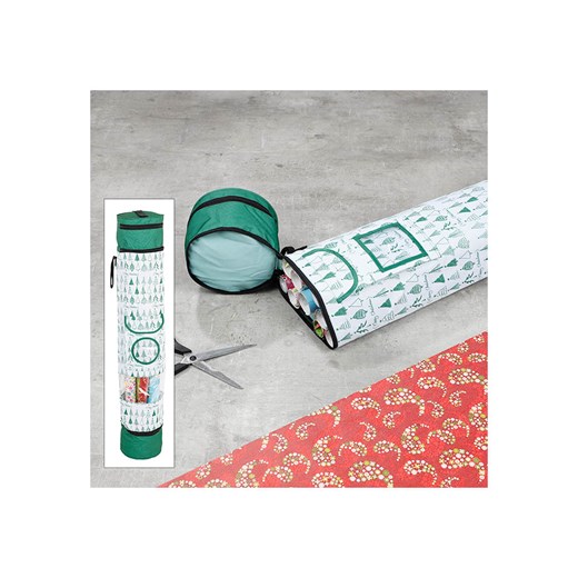 Profiline Organizer na papier prezentowy w kolorze zielono-białym - 94 x 17 cm ze sklepu Limango Polska w kategorii Pojemniki kuchenne - zdjęcie 186782191