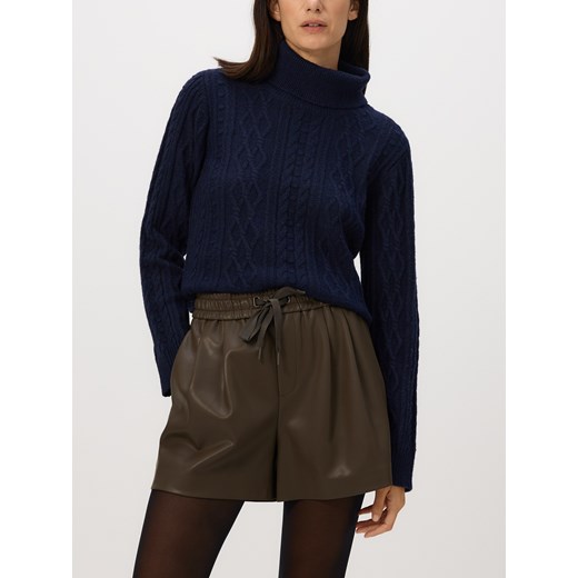 Reserved - Szorty z imitacji skóry - brązowy ze sklepu Reserved w kategorii Szorty - zdjęcie 186783131