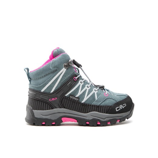 Trekkingi CMP Kids Rigel Mid Trekking Shoe Wp 3Q12944 Szary ze sklepu eobuwie.pl w kategorii Buty trekkingowe dziecięce - zdjęcie 186784112