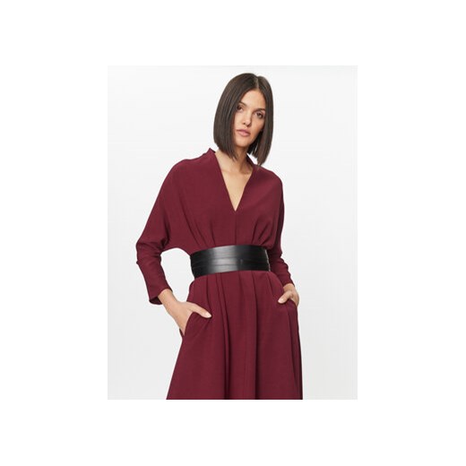 Imperial Sukienka codzienna AAFZGEU Bordowy Regular Fit Imperial XS MODIVO