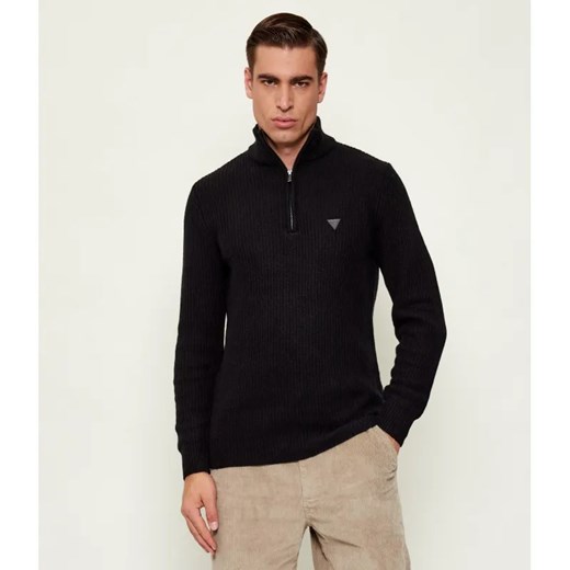 GUESS Sweter | Regular Fit | z dodatkiem wełny Guess XL okazja Gomez Fashion Store