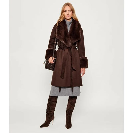 Marciano Guess Wełniany płaszcz LILIANA | shearling ze sklepu Gomez Fashion Store w kategorii Płaszcze damskie - zdjęcie 186785001