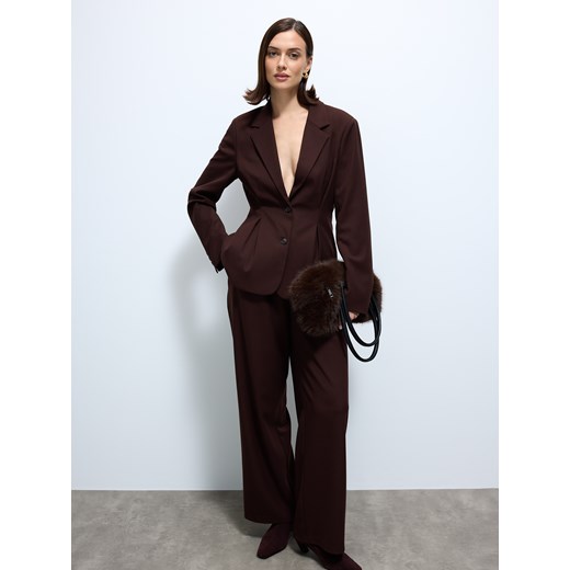 Mohito - Marynarka - ciemnobrązowy ze sklepu Mohito w kategorii Marynarki damskie - zdjęcie 186785033