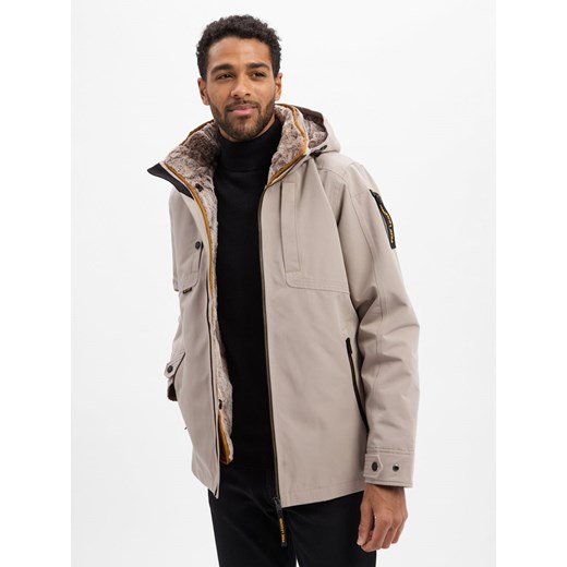 PME Legend Męska kurtka funkcjonalna - Snowpack Mężczyźni taupe jednolity ze sklepu vangraaf w kategorii Kurtki męskie - zdjęcie 186785384