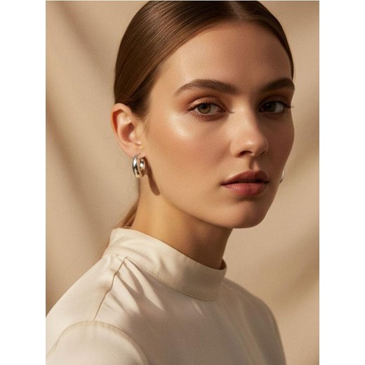 Sinsay - Kolczyki 2 pack - srebrny Sinsay One Size okazyjna cena Sinsay