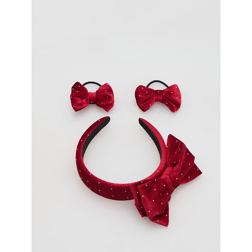 Reserved - Zestaw opaska i spinki do włosów - złamana biel ze sklepu Reserved w kategorii Ozdoby do włosów dziewczęce - zdjęcie 186787963