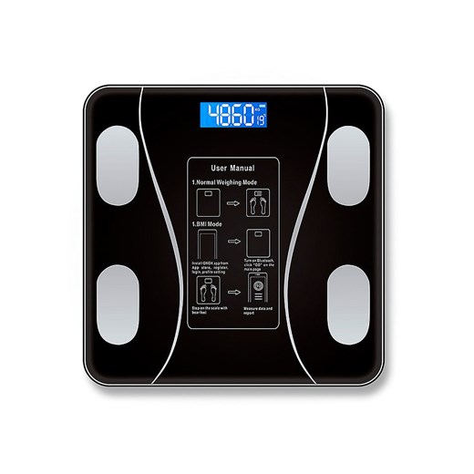 DAM Waga łazienkowa w kolorze czarnym ze sklepu Limango Polska w kategorii Akcesoria łazienkowe - zdjęcie 186789302