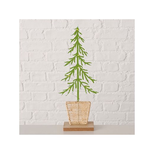 Boltze Dekoracja LED &quot;Cedric&quot; w kolorze beżowo-zielonym - 16 x 41,5 x 6 cm ze sklepu Limango Polska w kategorii Dekoracje - zdjęcie 186789351