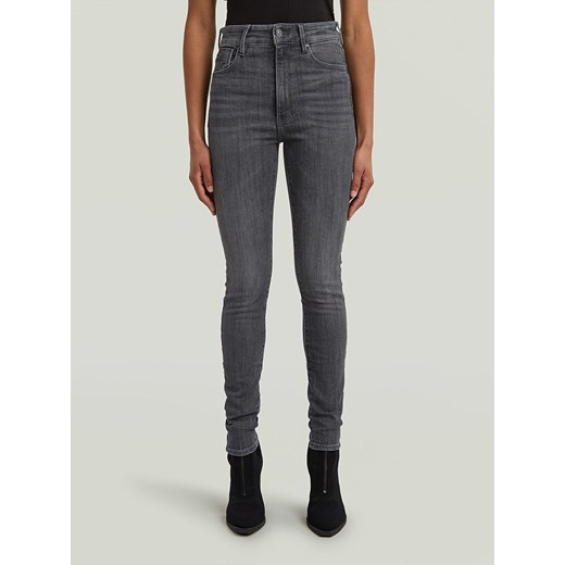 G-Star Dżinsy - Skinny fit - w kolorze antracytowym ze sklepu Limango Polska w kategorii Jeansy damskie - zdjęcie 186789633
