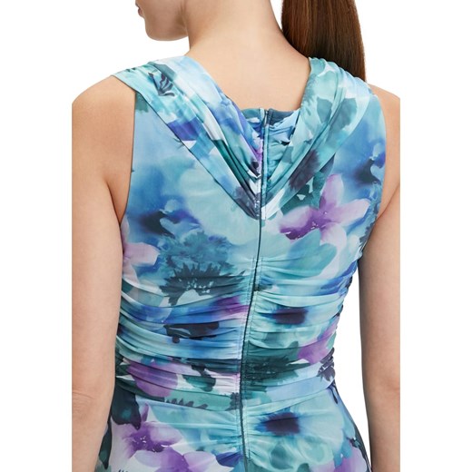 Vera Mont Sukienka w kolorze niebiesko-fioletowo-turkusowym Vera Mont 46 okazyjna cena Limango Polska