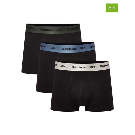 Reebok Bokserki (3 pary) &quot;Adir&quot; w kolorze czarnym ze sklepu Limango Polska w kategorii Majtki męskie - zdjęcie 186790941