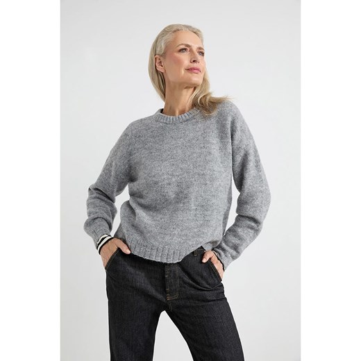 Josephine &amp; Co Sweter &quot;Andrea&quot; w kolorze jasnoszarym Josephine & Co XL Limango Polska wyprzedaż