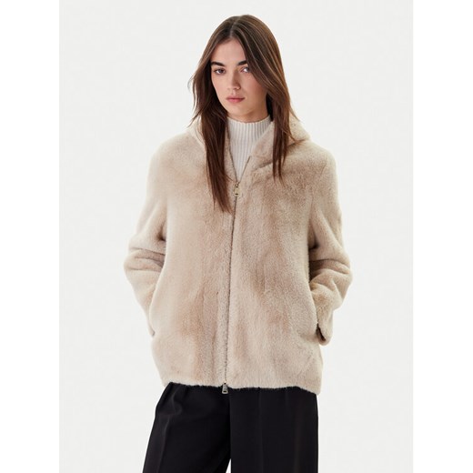 Dixie Futro V330Y003A Beżowy Regular Fit ze sklepu MODIVO w kategorii Futra damskie - zdjęcie 186791703