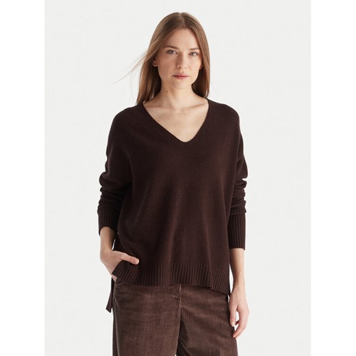 Kontatto Sweter 3M0842C Bordowy Relaxed Fit - id: 0000305890184 - marki Kontatto - 186791732 Kontatto Sweter 3M0842C Bordowy Relaxed Fit ze sklepu MODIVO w kategorii Swetry damskie - zdjęcie 186791732