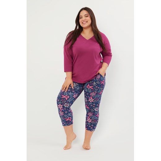 Folk piżama damska 3/4 rękaw, 7/8 spodnie ze sklepu italianfashion w kategorii Piżamy damskie - zdjęcie 186792493