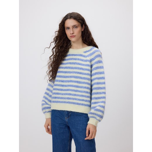 Reserved - Sweter w paski - wielobarwny ze sklepu Reserved w kategorii Swetry damskie - zdjęcie 186792724