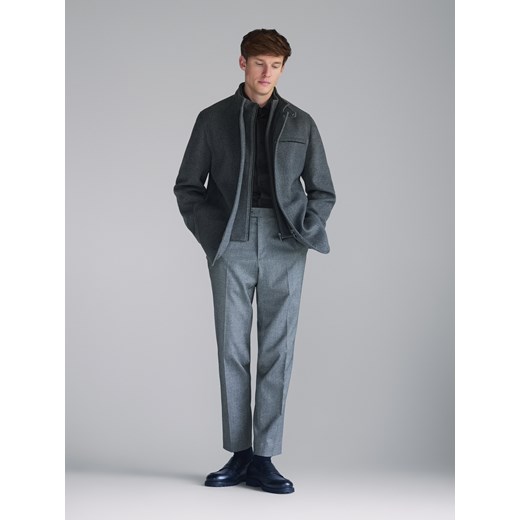 Reserved - Marynarka regular fit - ciemnoszary ze sklepu Reserved w kategorii Kurtki męskie - zdjęcie 186792782