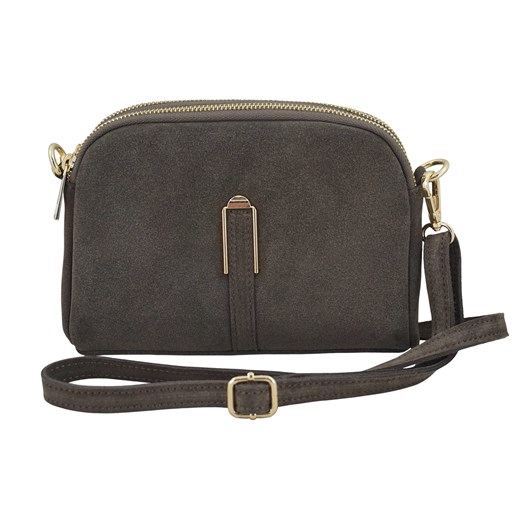 Mała torebka zamszowa wieczorowa - Beżowa ciemna ze sklepu Barberinis w kategorii Listonoszki - zdjęcie 186792844