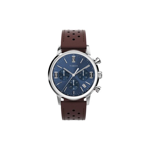 Zegarek Timex Marlin Chronograph TW2W10200 Brązowy ze sklepu eobuwie.pl w kategorii Zegarki - zdjęcie 186793242