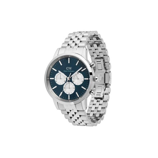 Zegarek Daniel Wellington Iconic Chronograph DW00100874 Srebrny ze sklepu eobuwie.pl w kategorii Zegarki - zdjęcie 186793252